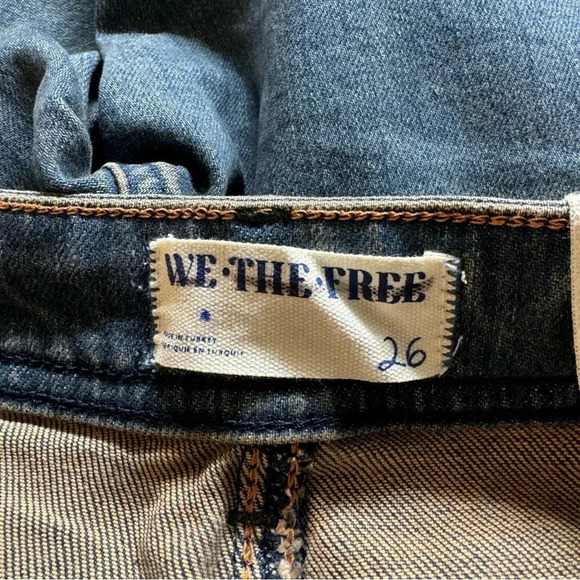 NWT Free People We The Free Love Stone Bootcut Flare Jeans Denim Blue 26 - Picture 12 of 16